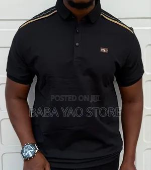 Men's Summer Spring Short-Sleeved Band Collar T-Shirts