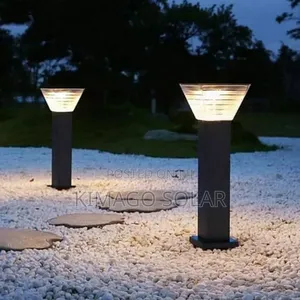 Solar Powered Outdoor Bollard Light Black