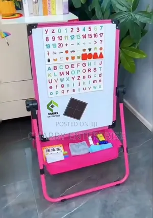 Kids Double Sided Art Board Easel With a Storage Box Easy to Draw