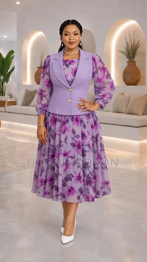 2 PC Dress Set–gauni Na Jacket