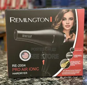 Black Remington RE-2004 Pro Air Ionic Hairdryer