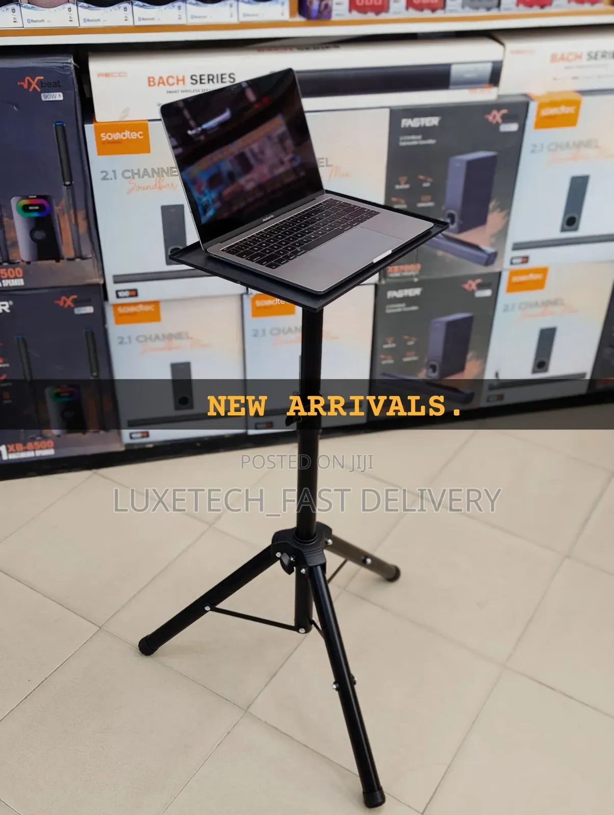 Adjustable Tripod Laptop and Projector Stand | Foldable