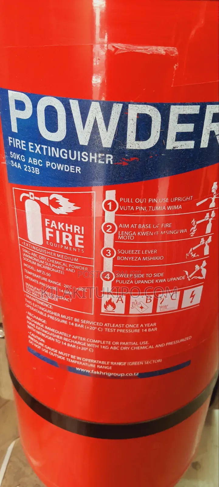 50kg Powder Fire Extinguisher