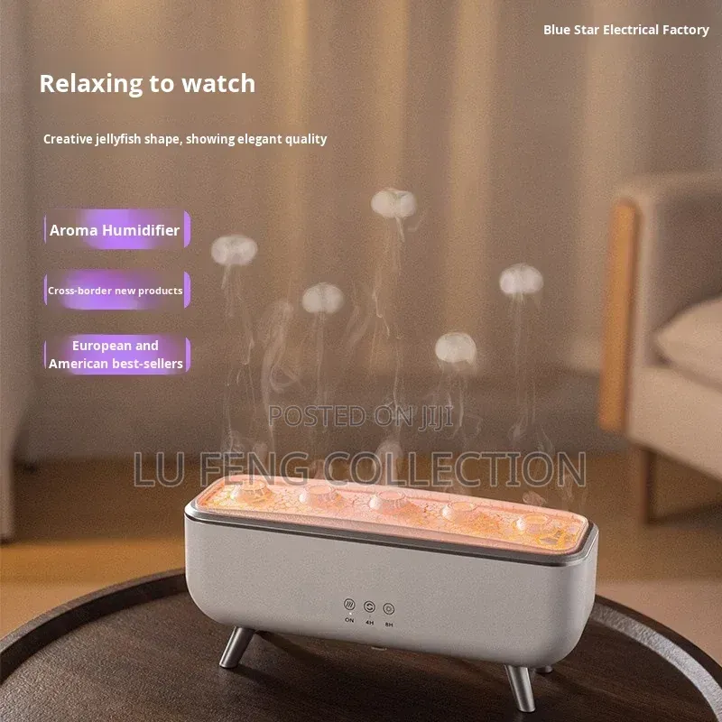 Smart Essential Oil Diffuser - Flame Humidifier With Remote