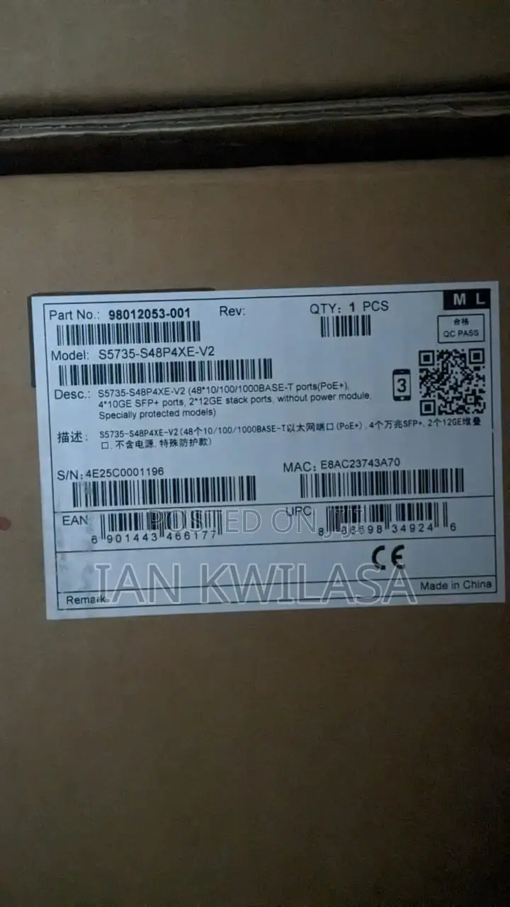 Huawei S5731 S48p4x Poe SWITCH
