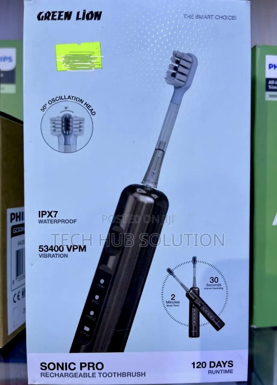 Green Lion Sonic Pro Rechargeable Electric Toothbrush