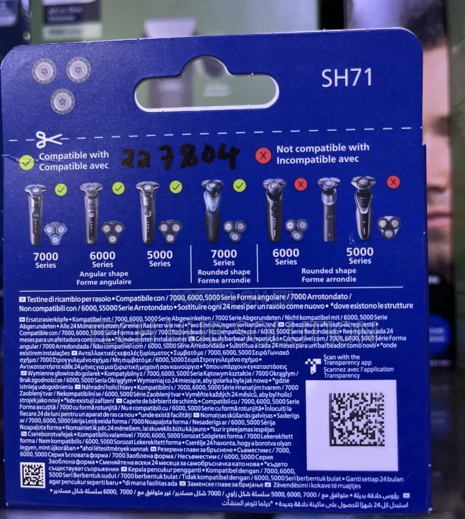 Philips SH71 Replacement Shaving Heads