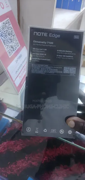 New Infinix Note Edge 256 GB Black