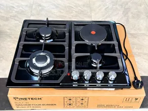 PINETECH ELECTRIC GAS STOVE 3gas Burners 1 Electric Plate