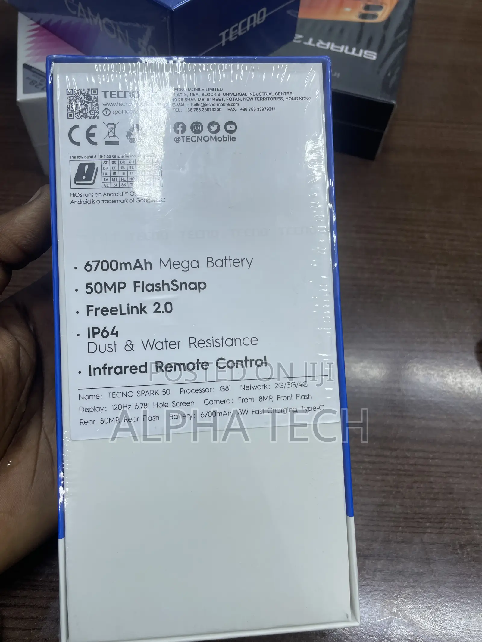 New Tecno Spark 50 128 GB Black