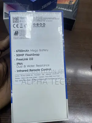 New Tecno Spark 50 128 GB Black