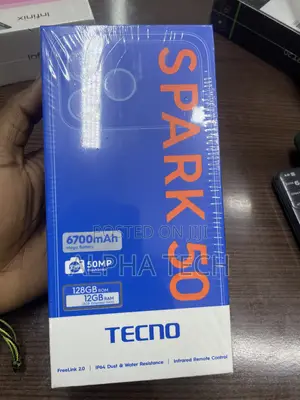 New Tecno Spark 50 128 GB Black