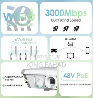 Ax3000 Wi-Fi 6 Outdoor Access Point
