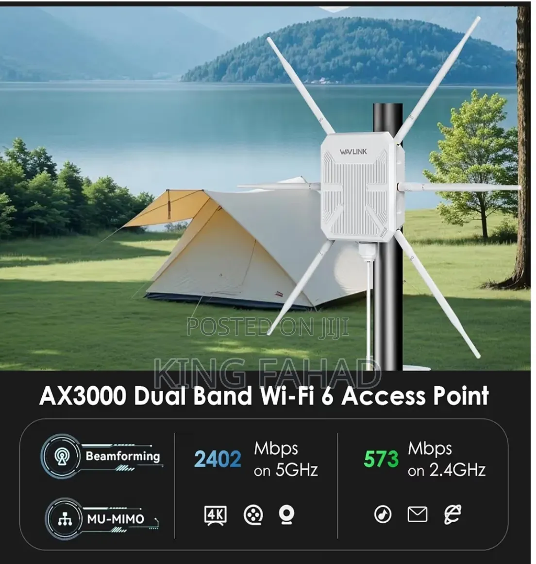 Ax3000 Wi-Fi 6 Outdoor Access Point