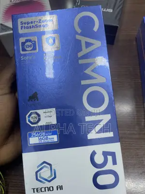 New Tecno Camon 50 256 GB Black