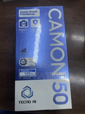 New Tecno Camon 50 256 GB Black