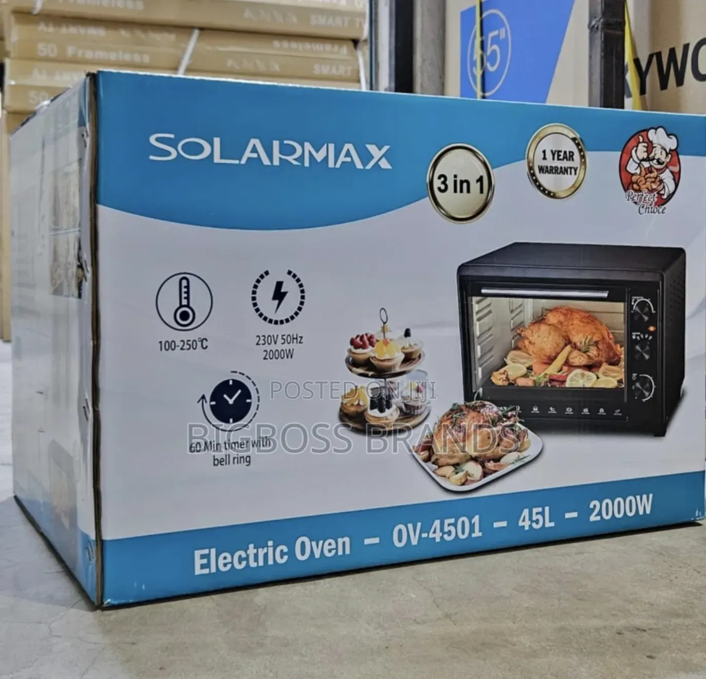 Solarmax Electric Oven 45 Liters