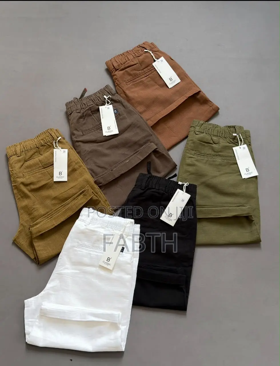 Premium Men’s Linen Elastic Waist Shorts