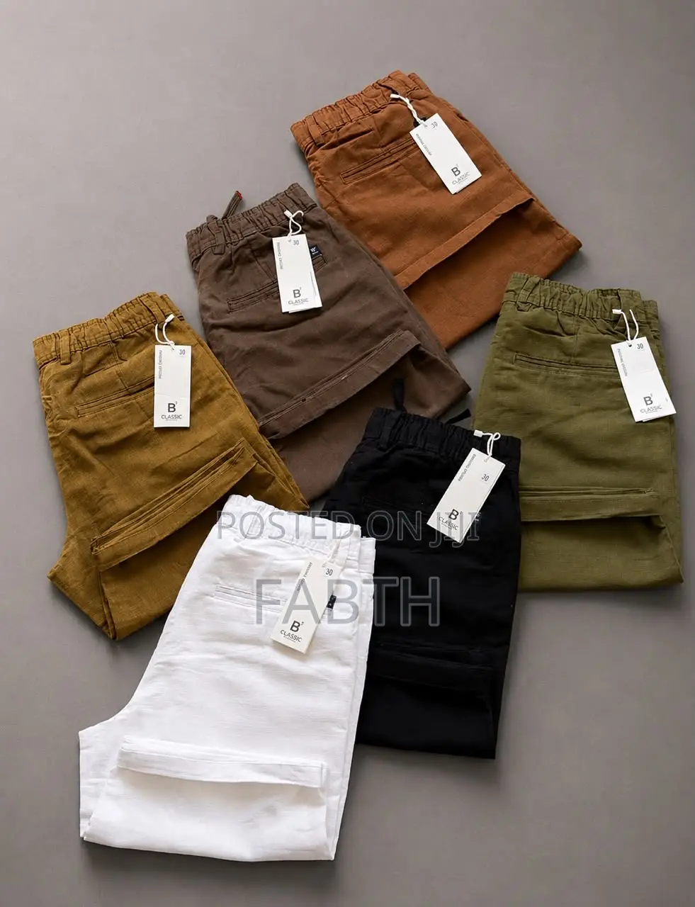 Premium Men’s Linen Elastic Waist Shorts