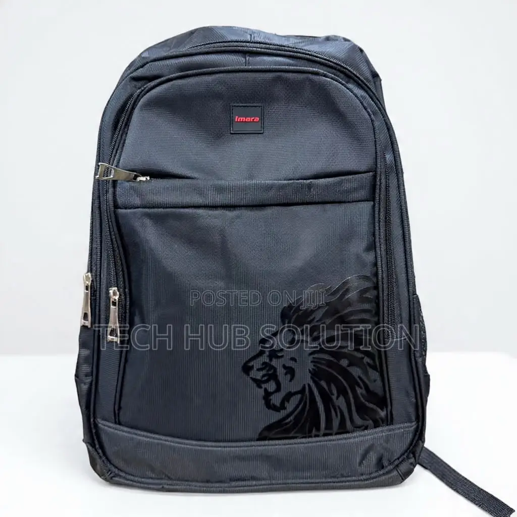 Imara Simba Black Backpack