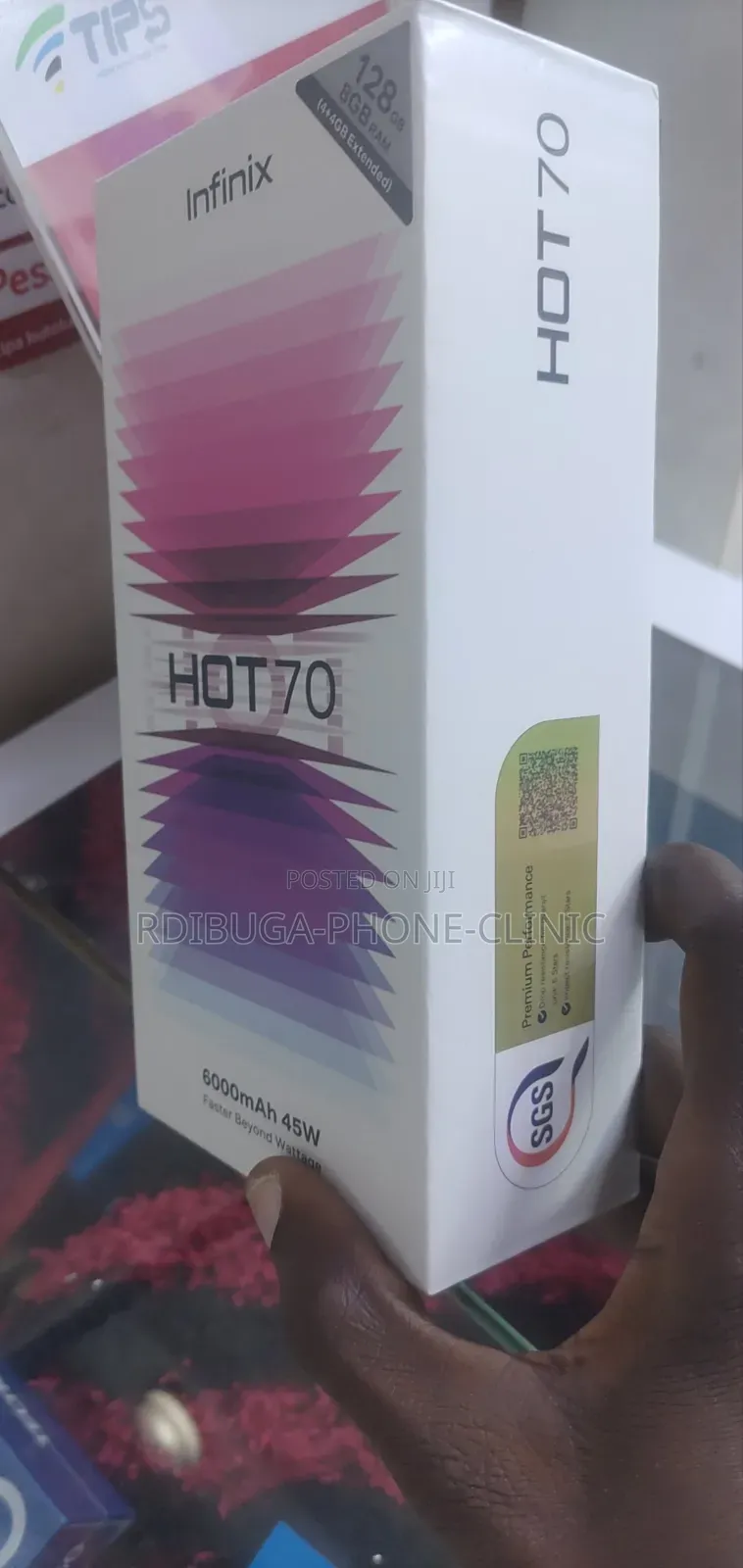 New Infinix Hot 70 128 GB Gray