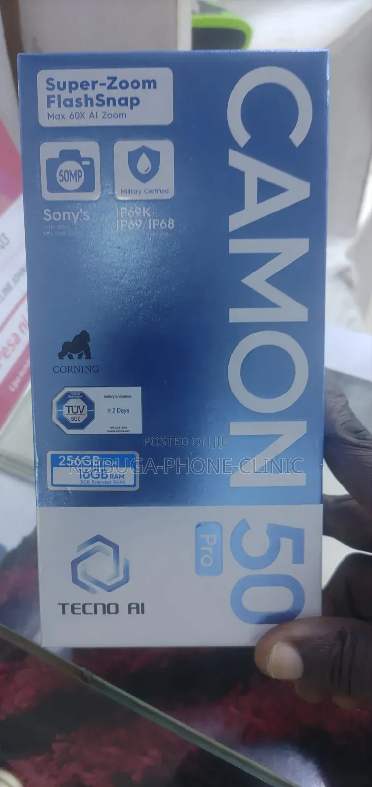 New Tecno Camon 50 Pro 256 GB Gray