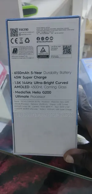 New Tecno Camon 50 Pro 256 GB Gray