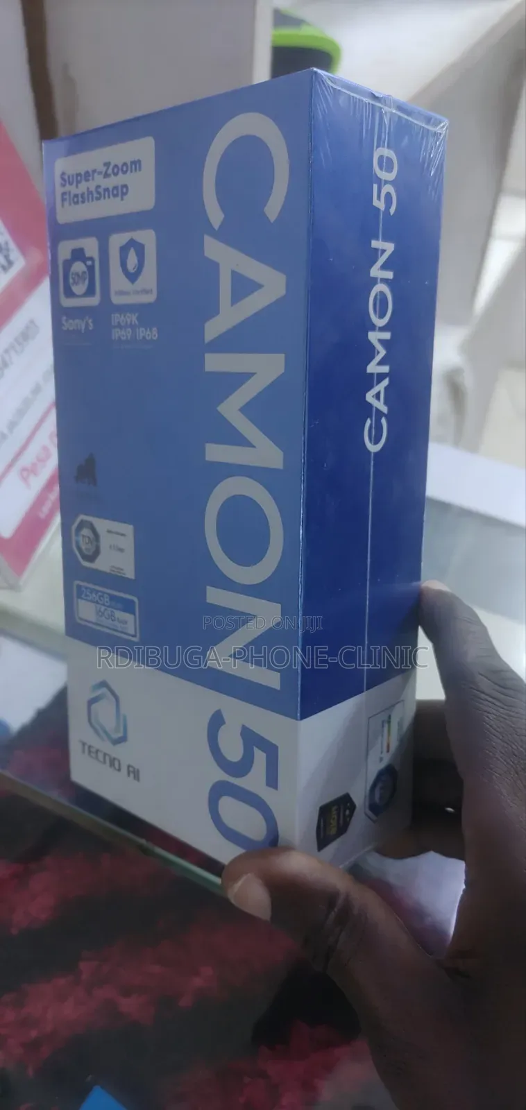 New Tecno Camon 50 256 GB Black