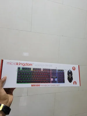 A Microkingdom MK688 Rainbow Gaming Keyboard and Mouse