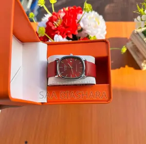 Stylish Casio Quartz Dial Watch Featuring Red Strap