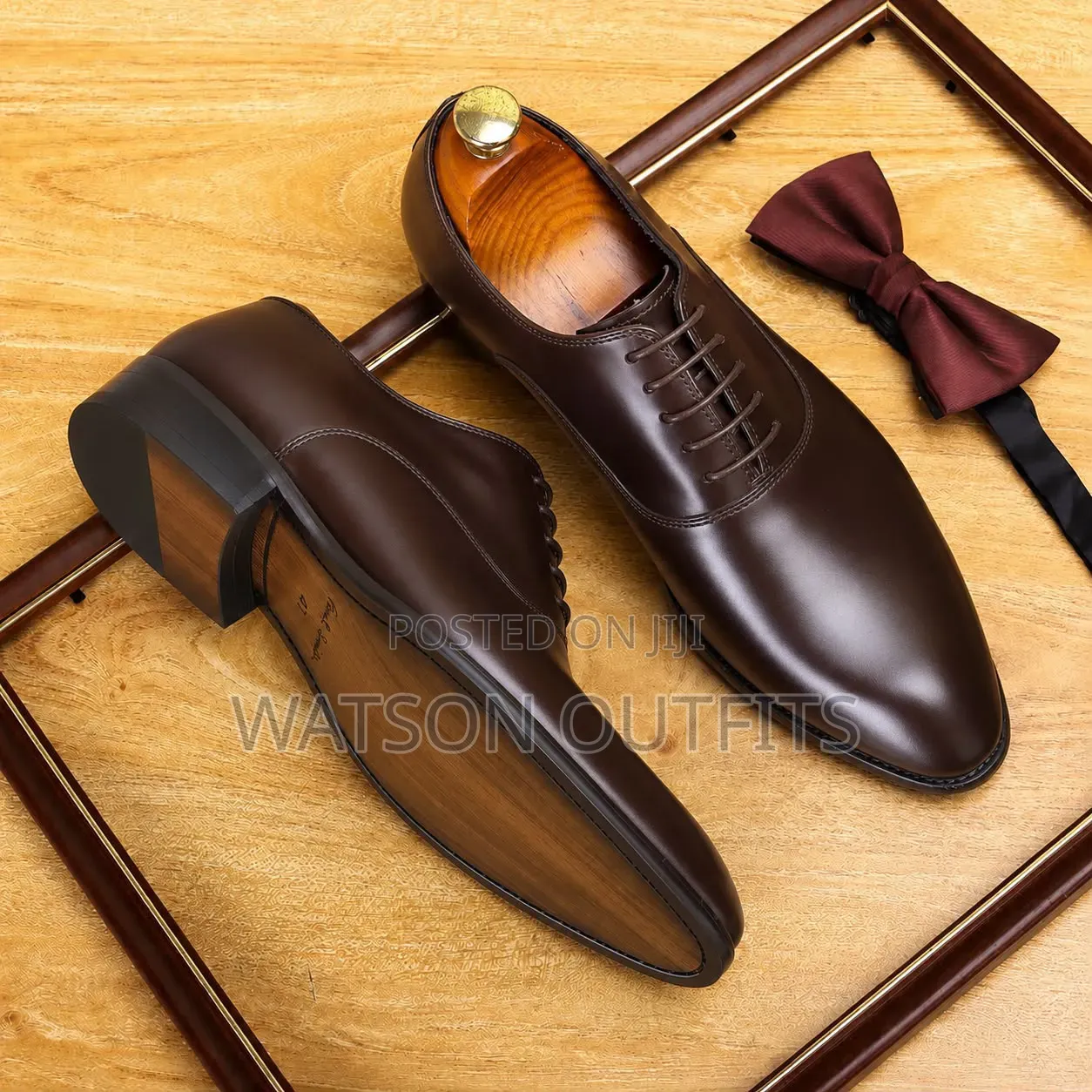 2 Colours Black and Brown Colours Men's Leather Footwears or Shoes