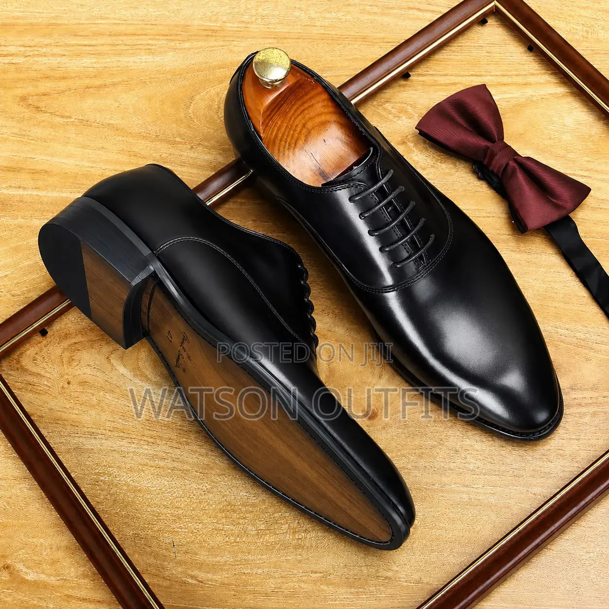 2 Colours Black and Brown Colours Men's Leather Footwears or Shoes