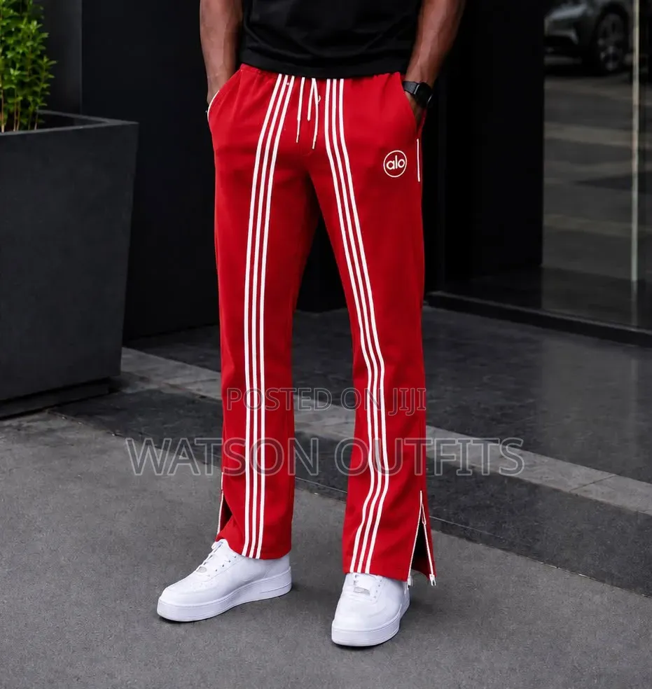 Alo and Adidas Brands Track Dress Pants Materials Very Classical