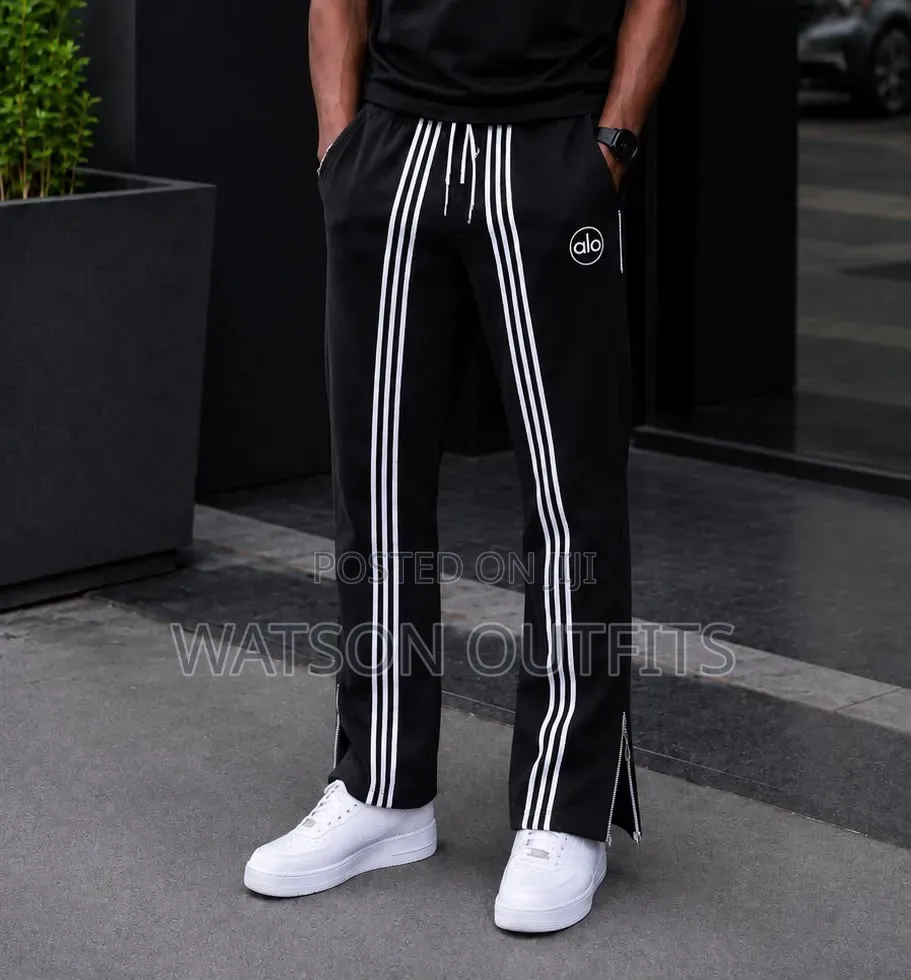 Alo and Adidas Brands Track Dress Pants Materials Very Classical