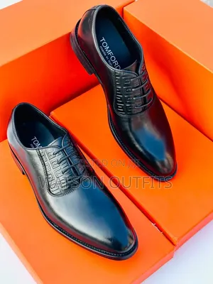 Tom Ford Brand 2 Colours Men's Leather Shoes Classic Footwears