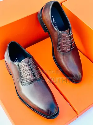 Tom Ford Brand 2 Colours Men's Leather Shoes Classic Footwears