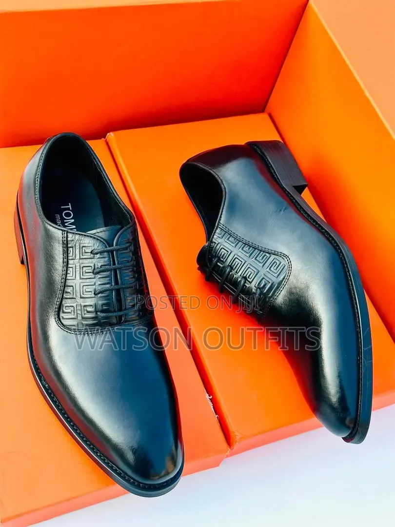 Tom Ford Brand 2 Colours Men's Leather Shoes Classic Footwears