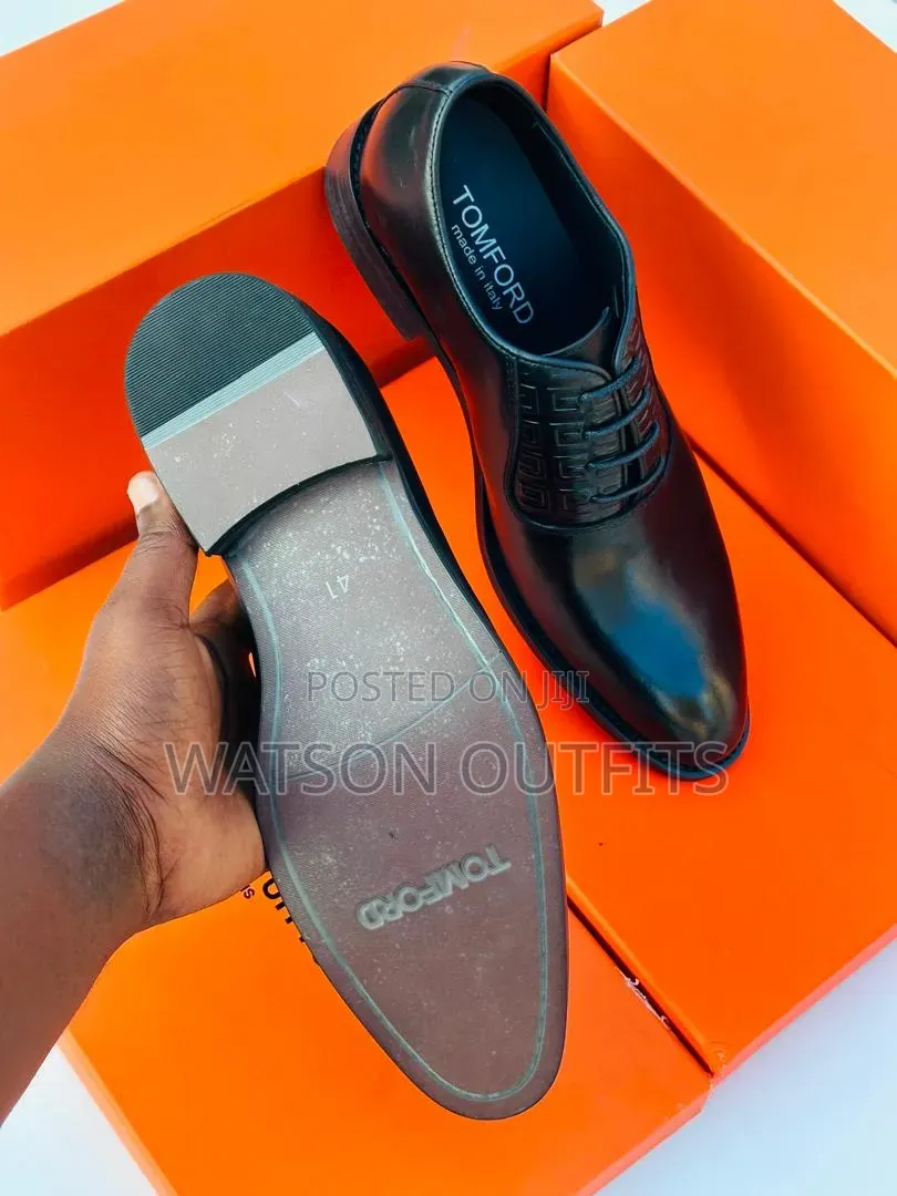 Tom Ford Brand 2 Colours Men's Leather Shoes Classic Footwears