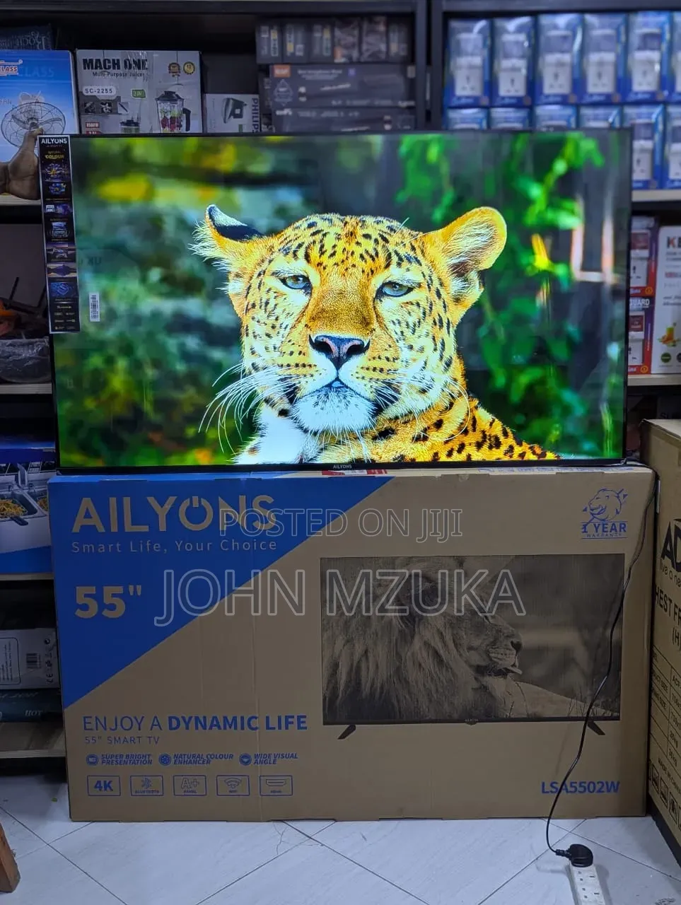 TV Inchi 55 Double Glass Ailyons ,