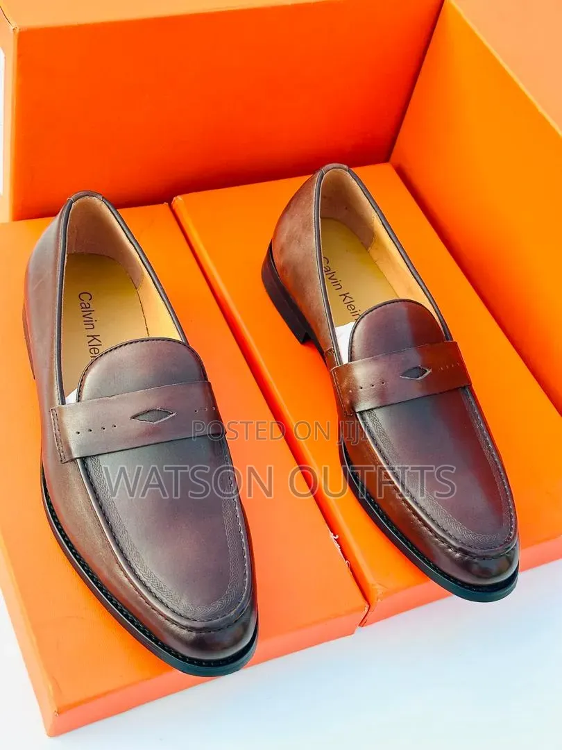 Ck Calvin KLEIN Brand 3 Colours Men's Leather Shoes