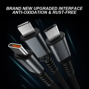 100W USB-C 3-in-1 Fast Charging Cable for iPhone/Samsung