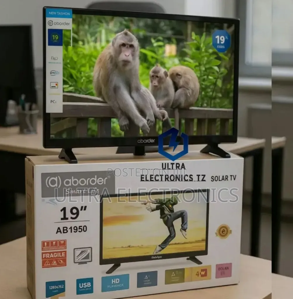 ABORDER TV 19 Inch Picha Nzuri Inayovutia Kioo Imara