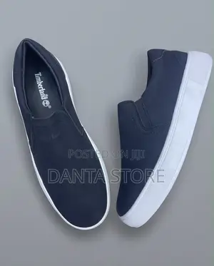 Timberland Slip-on Leather Sneakers Navy Blue