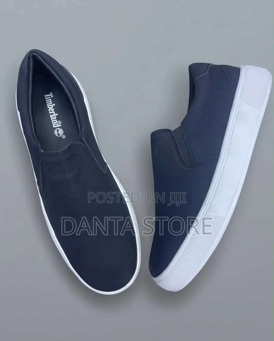 Timberland Slip-on Leather Sneakers Navy Blue