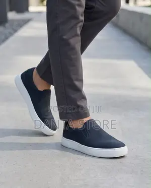 Timberland Slip-on Leather Sneakers Navy Blue