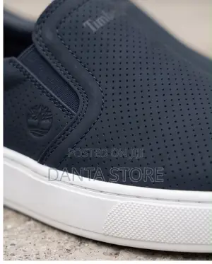 Timberland Slip-on Leather Sneakers Navy Blue