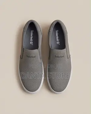 Timberland Slip-on Leather Sneakers Gray