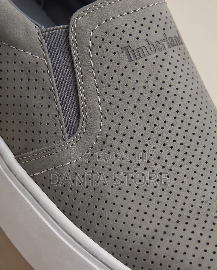 Timberland Slip-on Leather Sneakers Gray