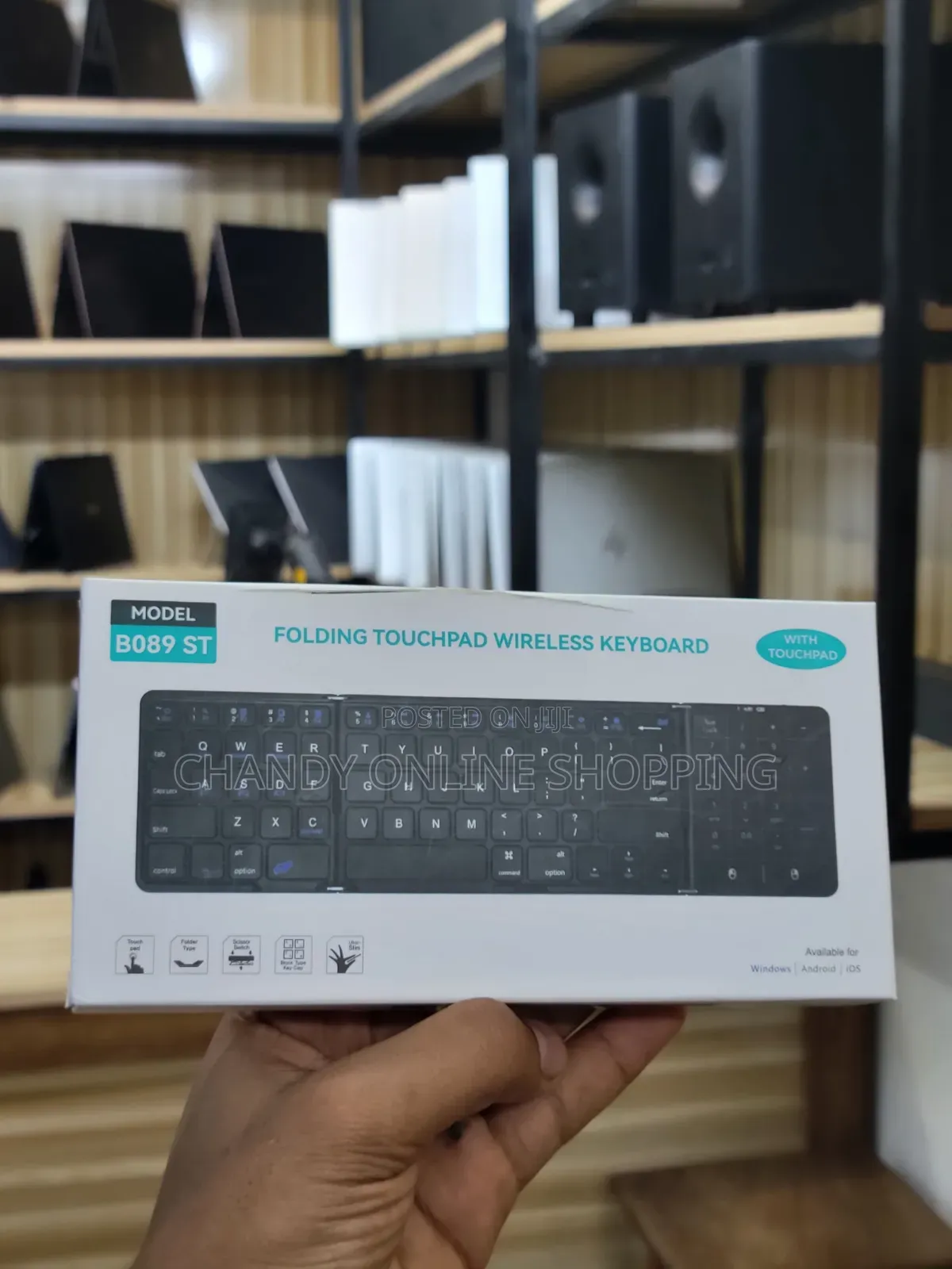 B089 ST Model Folding Wireless Keyboard Touchpad and Numeric Keypad