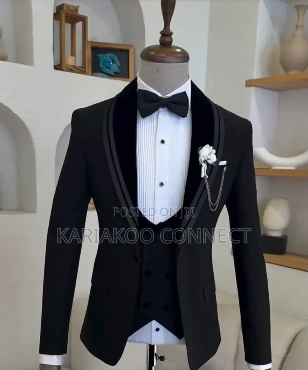 Vip Groom Black Suit